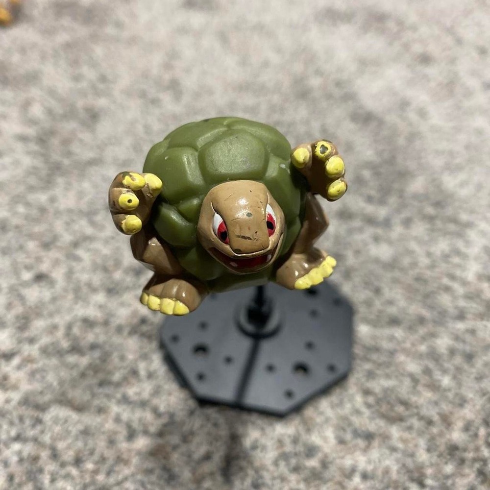 Pokemon Finger Puppet Golem 1997 Vintage Bandai Figure Green OS Good
